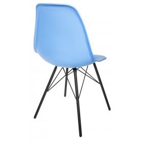 Стул SHT-S37 черный муар / голубой RAL5015
