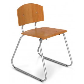 Стул SHT-S44 хром лак / ольха