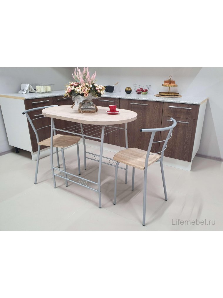 Стул SHT-S53 металл / дуб беленый