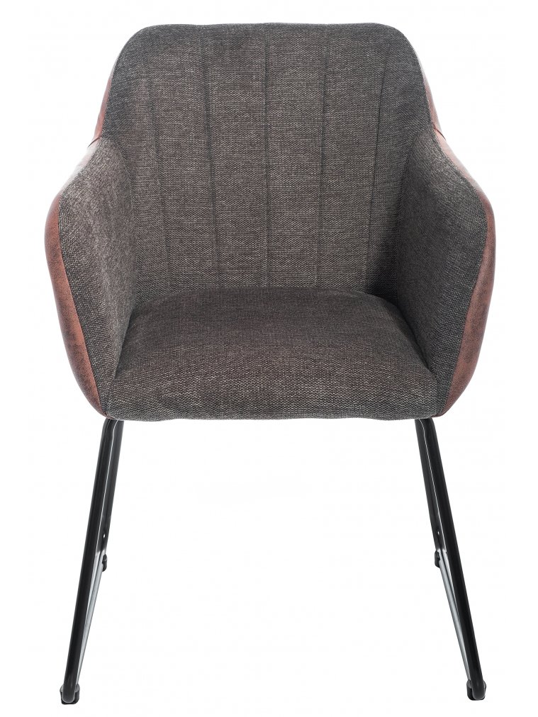 Стул Stef grey / dark red