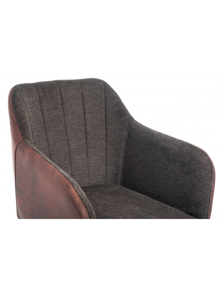 Стул Stef grey / dark red