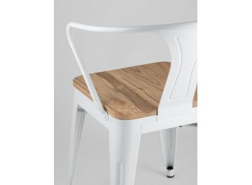 Стул на металлокаркасе Тиоли Арм Вуд