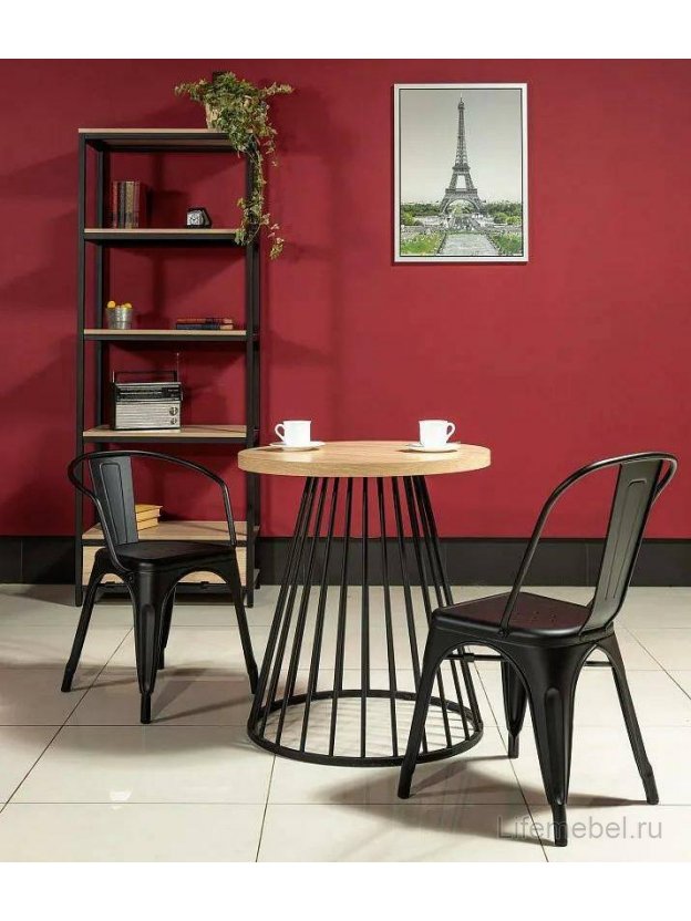 Стул на металлокаркасе Tolix черный