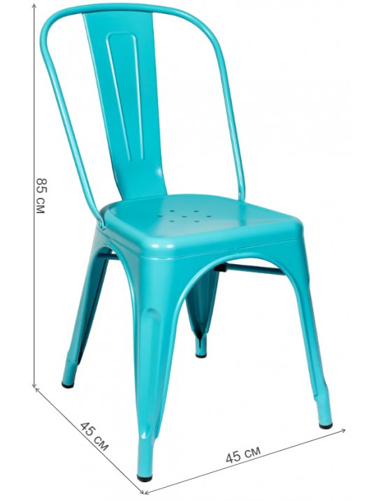 Стул Тиоли голубой матовый