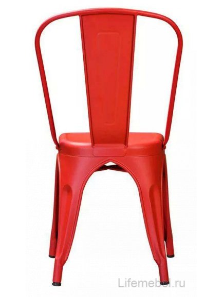 Стул на металлокаркасе Tolix красный