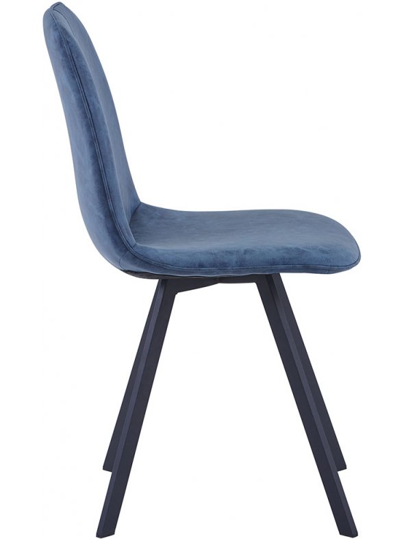 Стул на металлокаркасе Tom морской синий