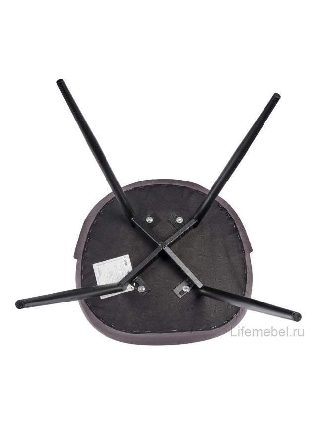 Стул на металлокаркасе Vivian графит / черный