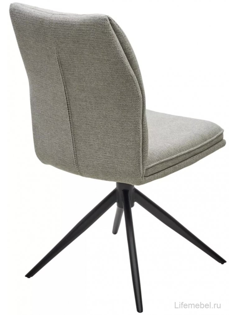 Стул на металлокаркасе Yohan вращающийся ткань KN01-04 светло-серый / черный