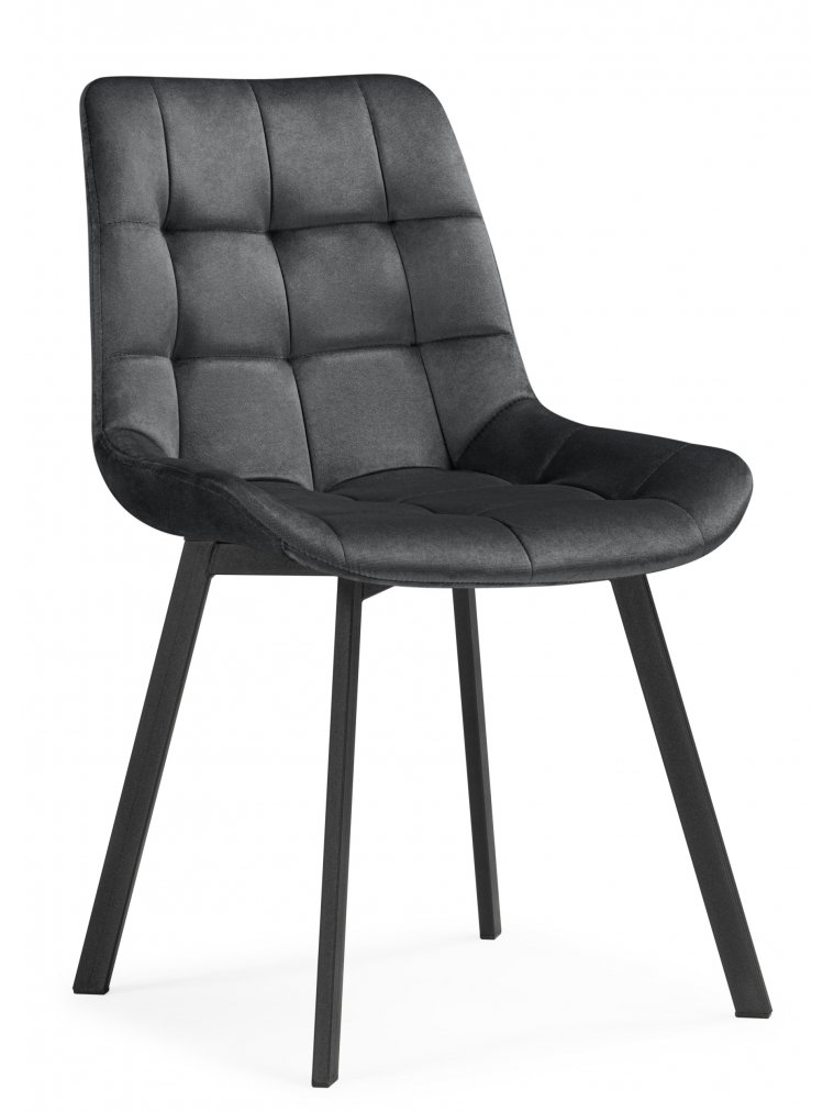 Стулья на металлокаркасе Челси 360 темно-серый (ZD 995) / черный