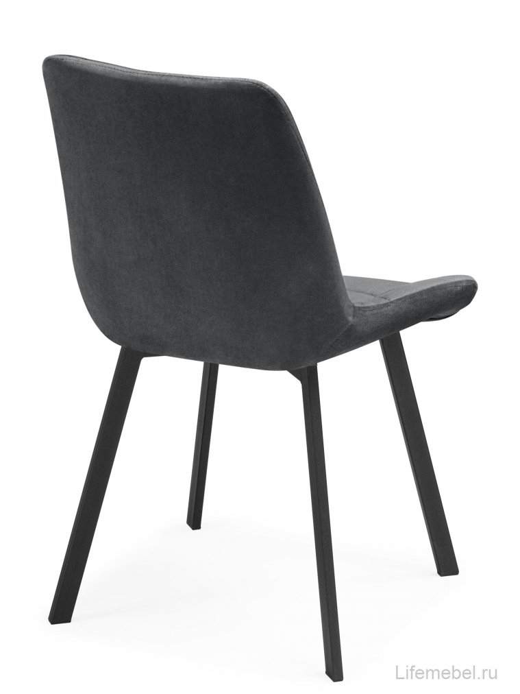 Стулья на металлокаркасе Челси 360 темно-серый (ZD 995) / черный