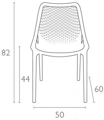 Пластиковый стул Air белый