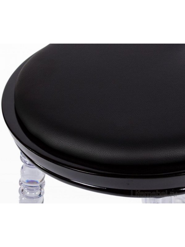 Пластиковый стул Babel черный / прозрачные ножки