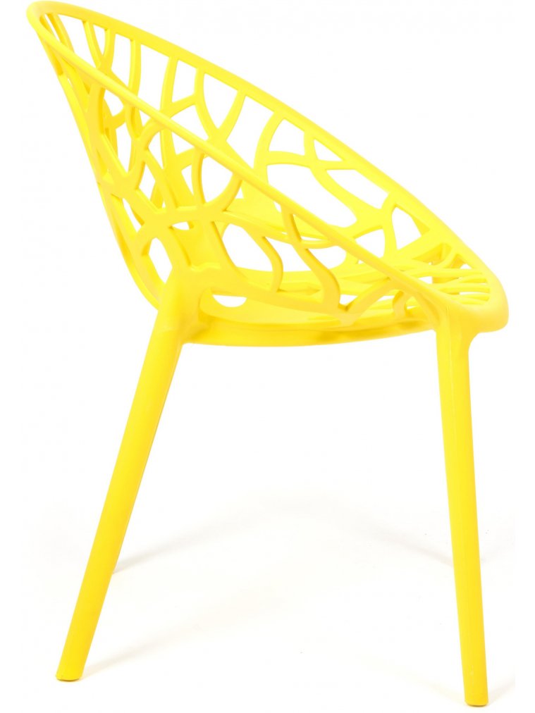 Пластиковый стул Bush mod. 017 желтый