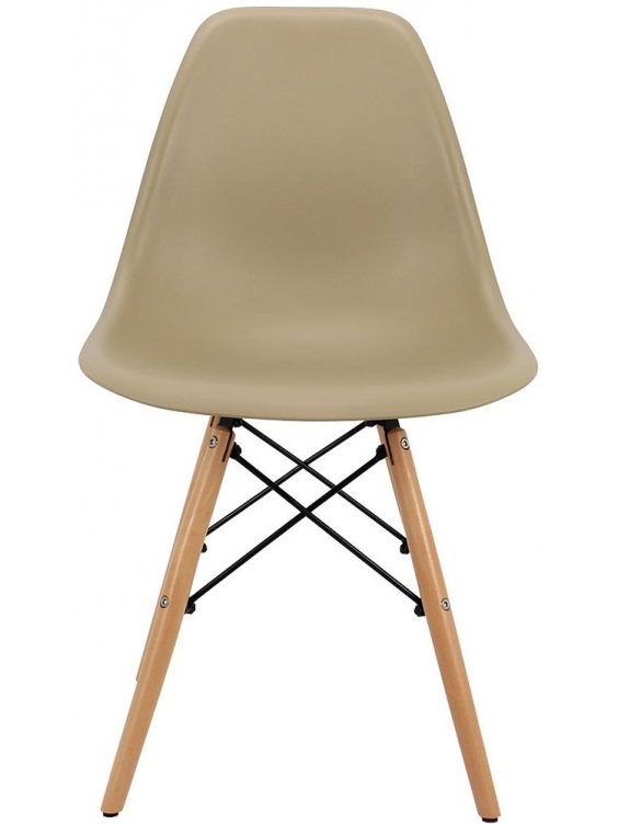 Пластиковый стул Eames латте