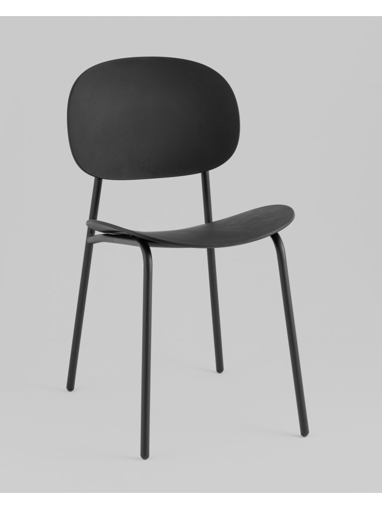 Пластиковый стул Эвия, пластик черный