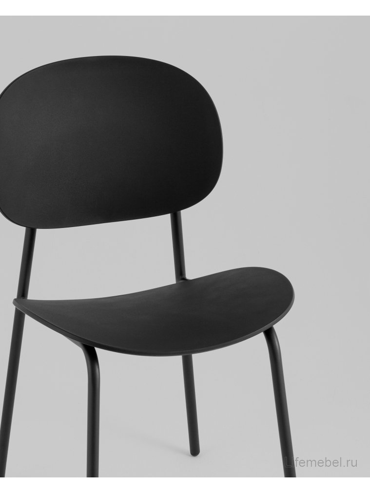 Пластиковый стул Эвия, пластик черный