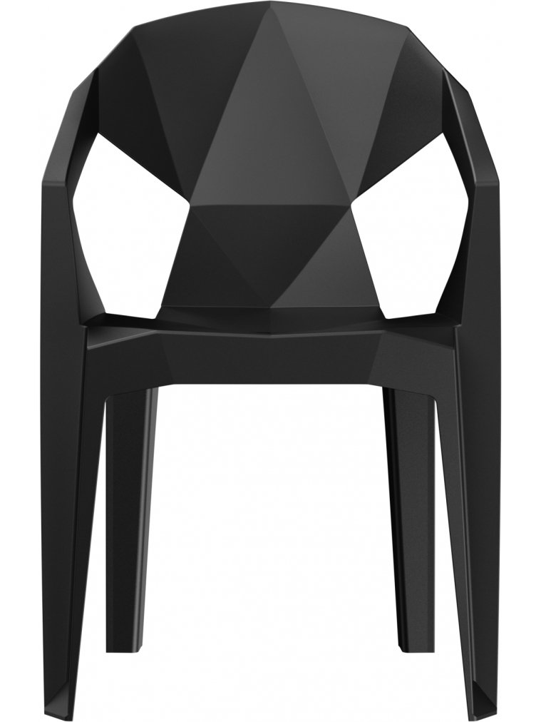 Пластиковый стул Гекса черный