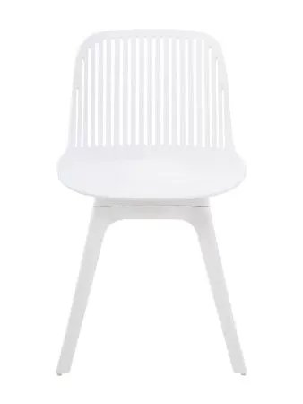 Пластиковый стул Grace белый / белые ноги