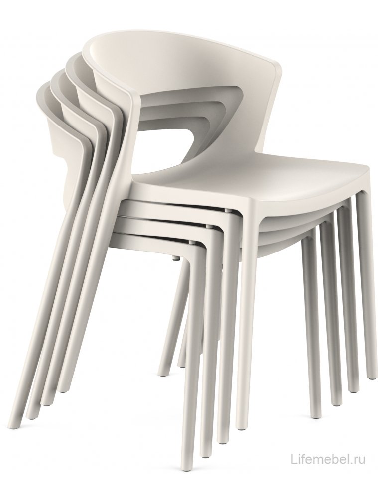Пластиковый стул Градно светло-бежевый