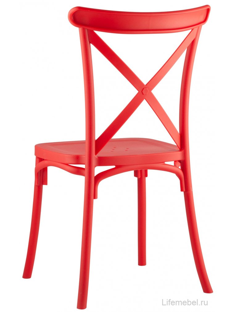 Пластиковый стул Кёртис красный