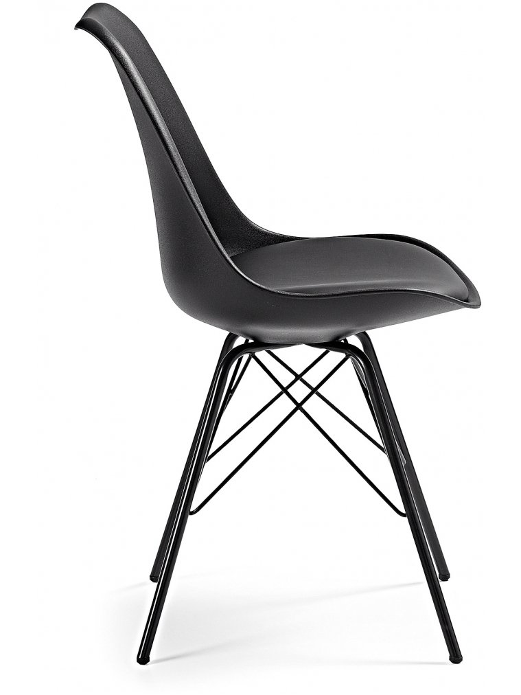 Стул на металлокаркасе Lars черный
