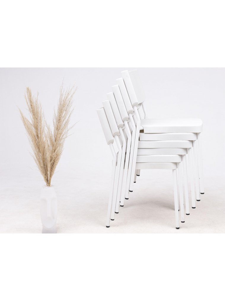Пластиковый стул Lou белый