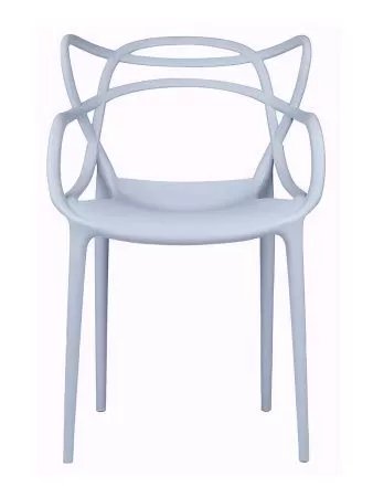 Пластиковый стул Masters литой серый