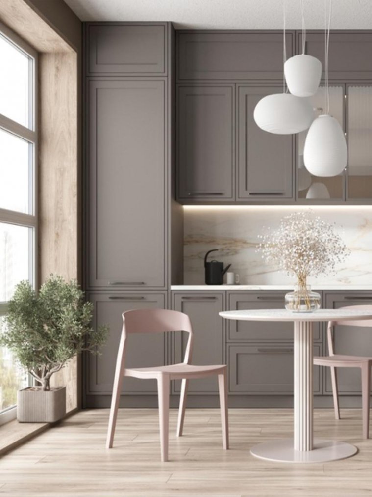 Пластиковый стул Майло нежно-розовый