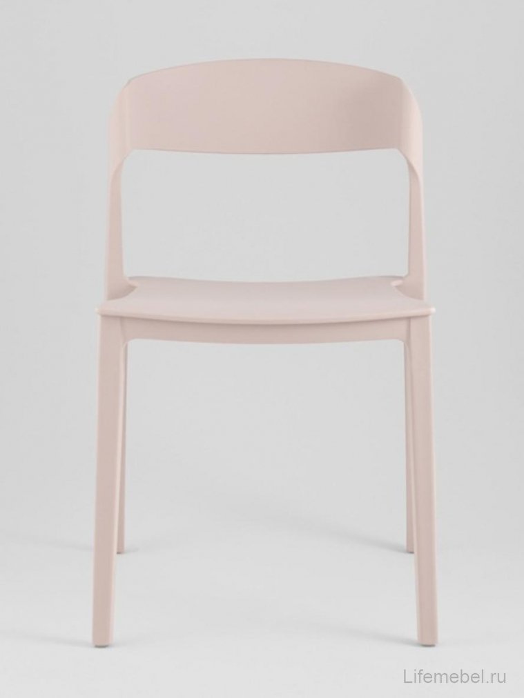 Пластиковый стул Майло нежно-розовый