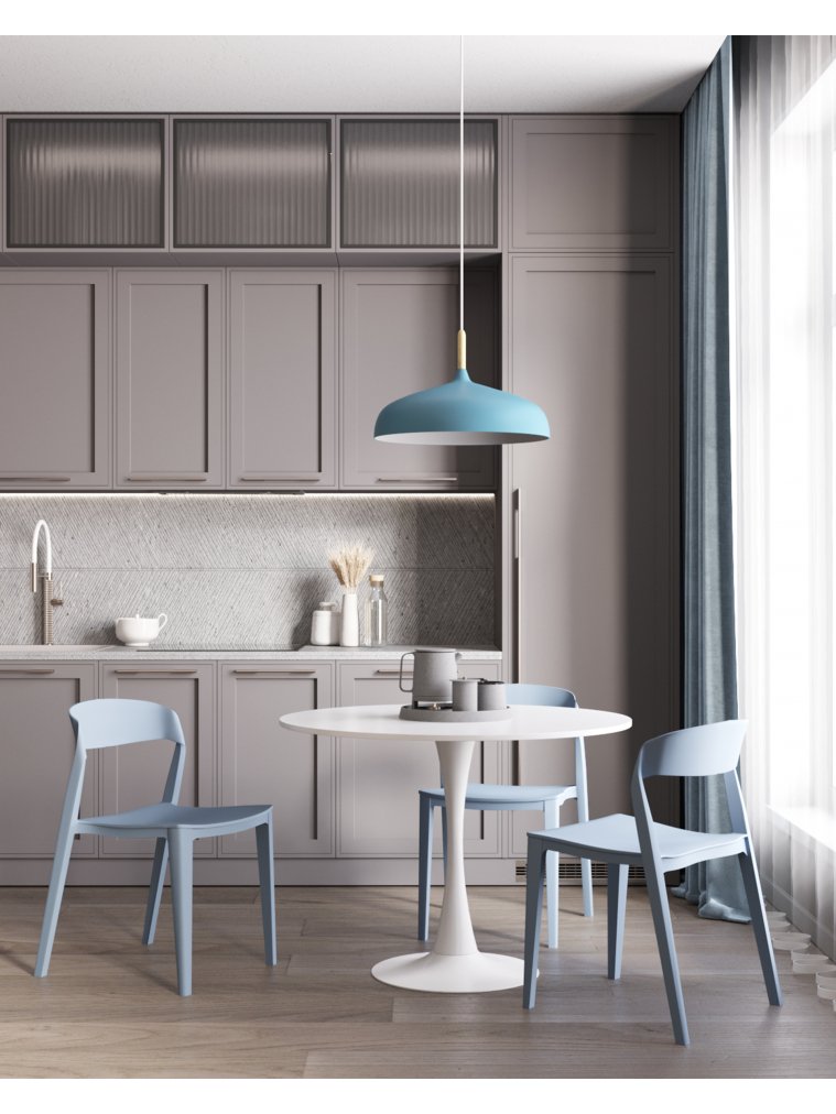 Пластиковый стул Майло, пластик голубой