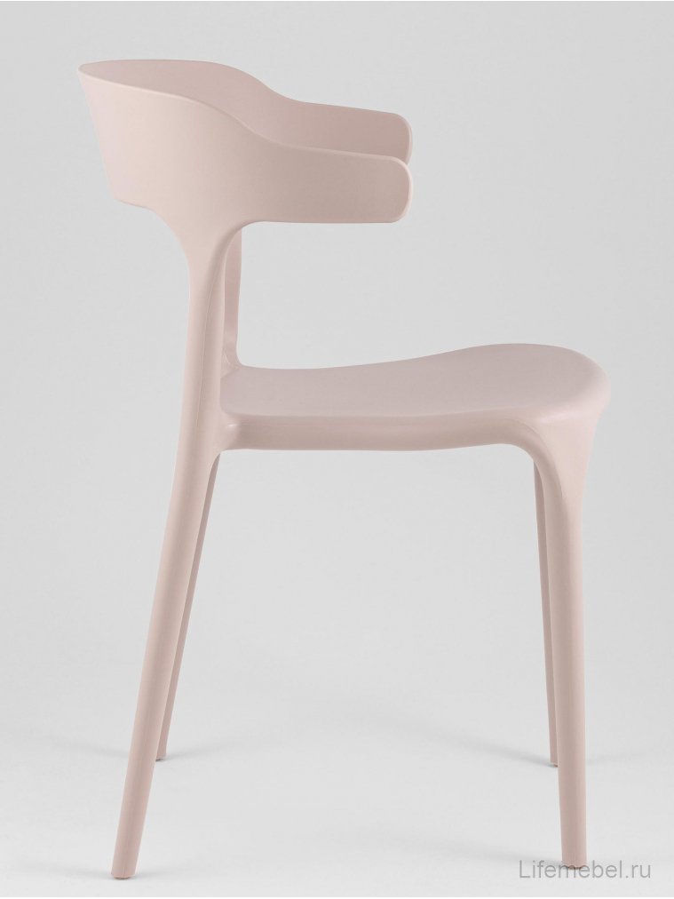 Пластиковый стул Марли нежно-розовый