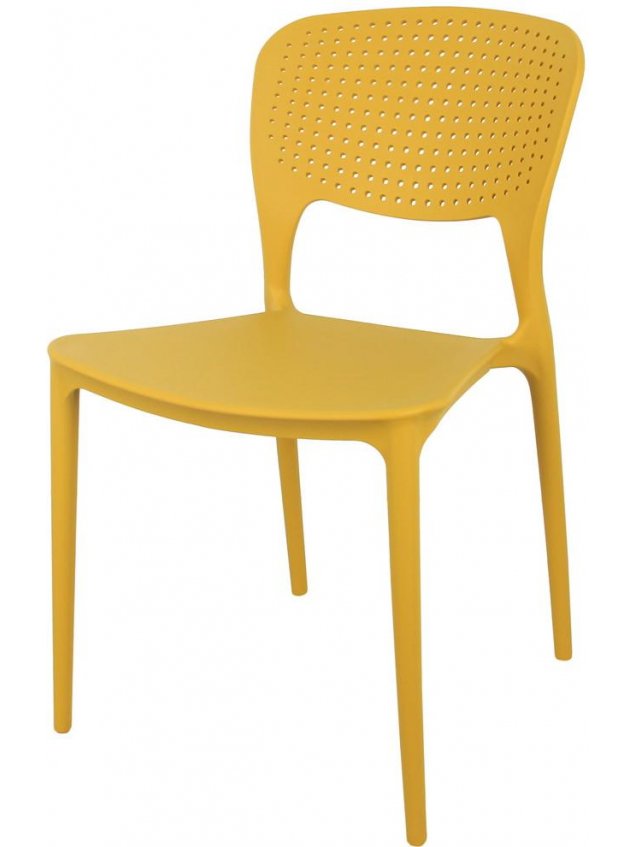 Пластиковый стул Spot горчичный