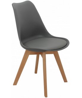 Пластиковый стул Eames Bon серый