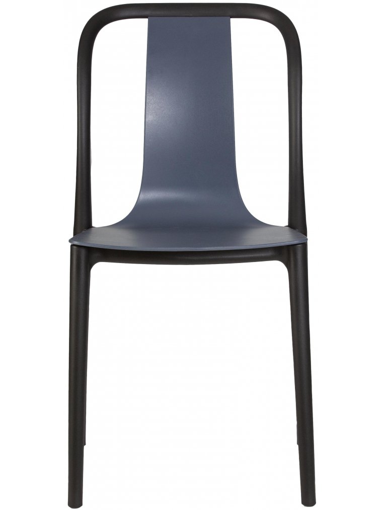 Пластиковый стул Adam черный /серо-голубой