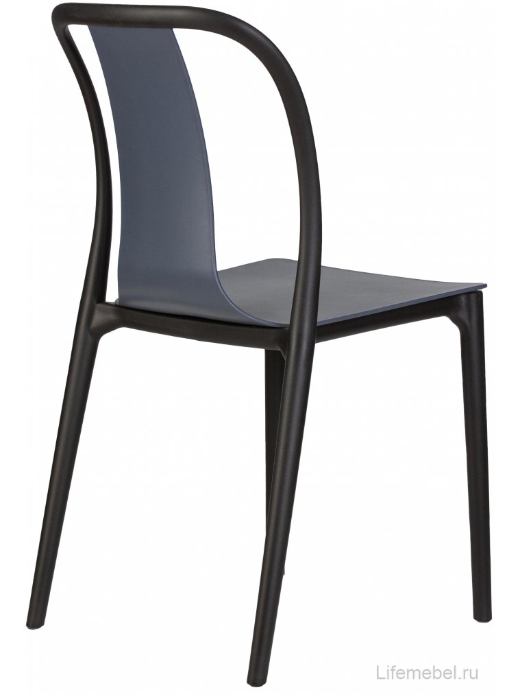 Пластиковый стул Adam черный /серо-голубой