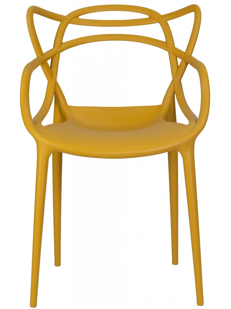 Пластиковый стул Masters горчичный