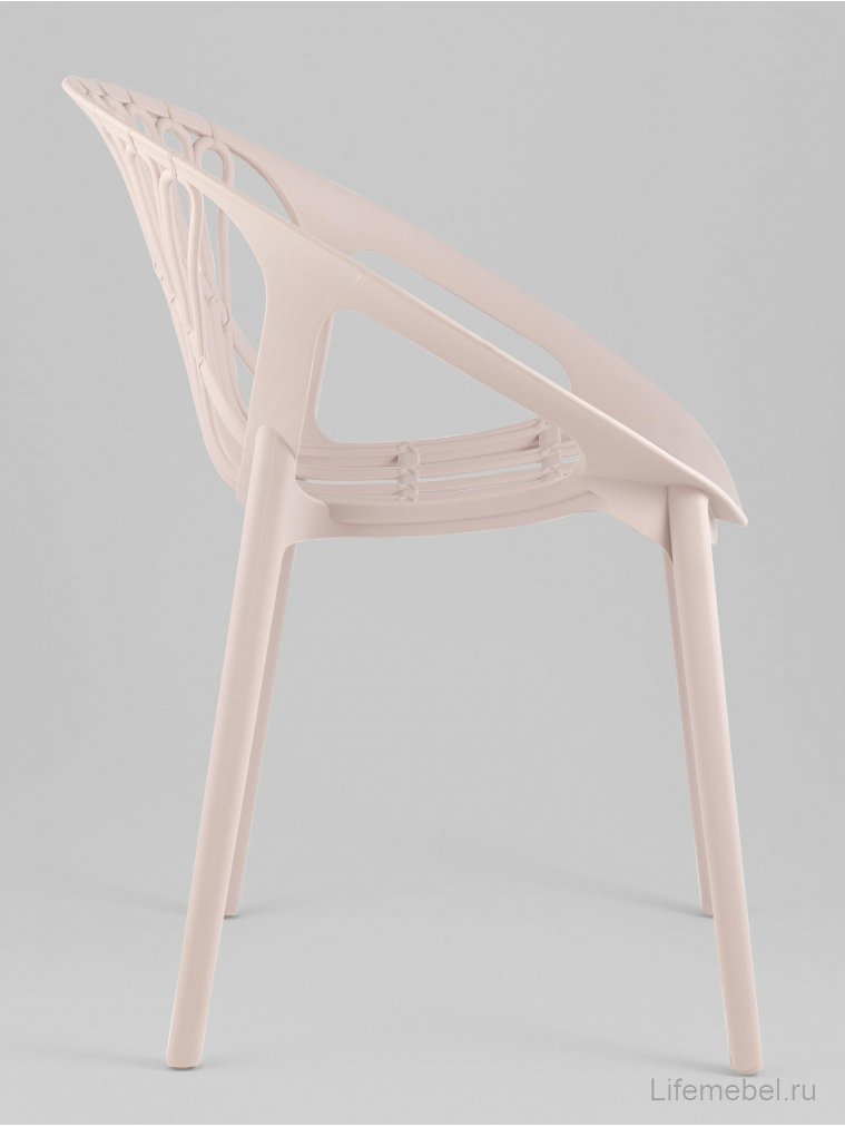 Пластиковый стул Акио нежно-розовый
