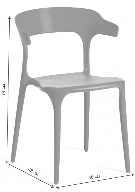 Пластиковый стул Ton (mod. PC33) черный (black 3010)