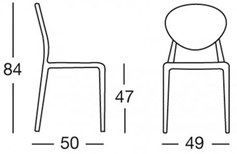 Пластиковый стул Top Gio зеленый