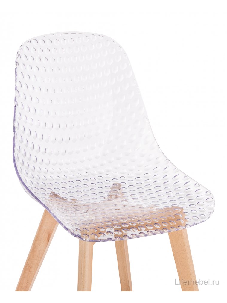 Пластиковый стул Vart clear / wood