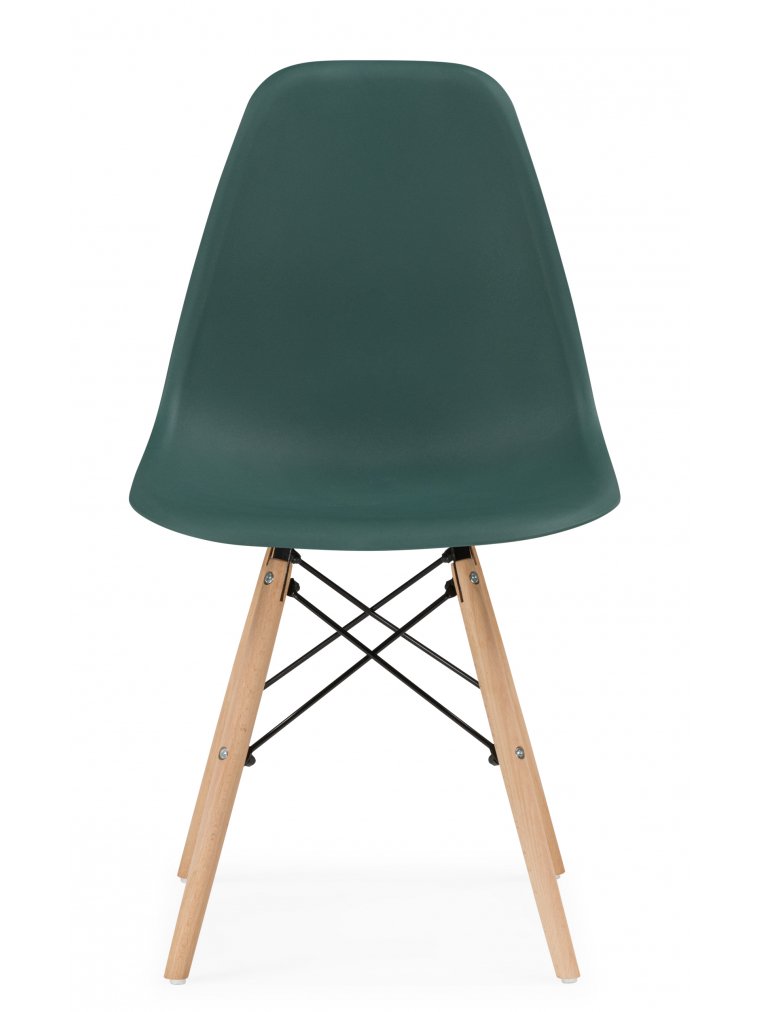 Пластиковый стул Витала зеленый / дерево