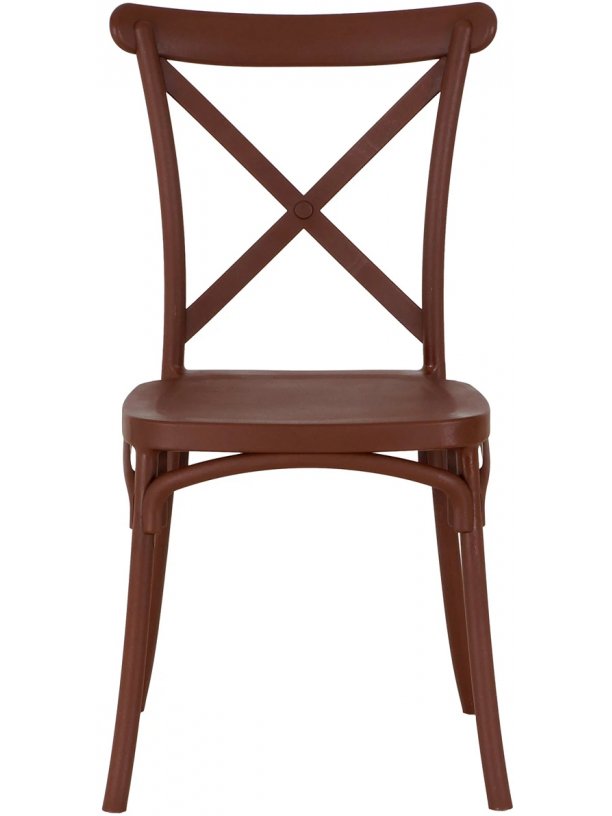 Пластиковый стул Bertram коричневый коричневый