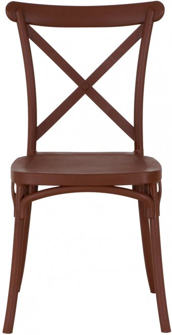 Пластиковый стул Bertram коричневый коричневый