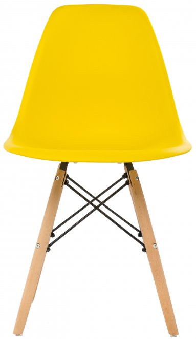 Стул Cindy Eames mod. 001 yellow / natural
