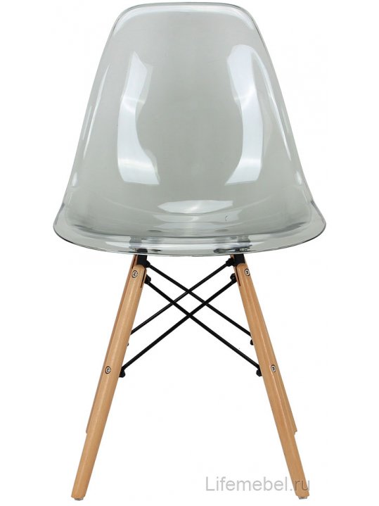 Стул Eames прозрачный / серый