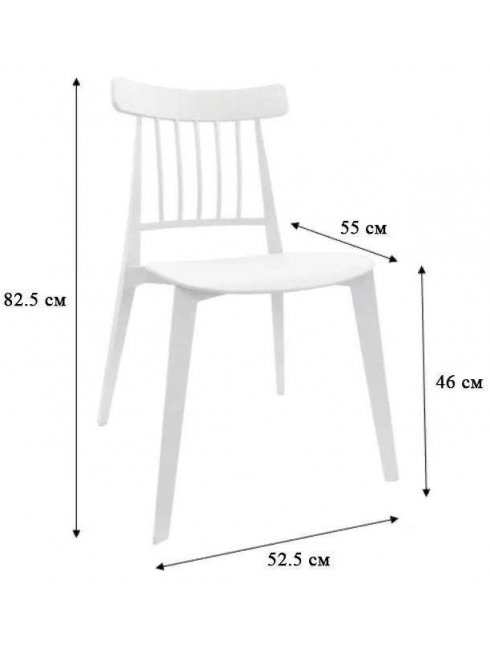 Пластиковый стул Paolo white