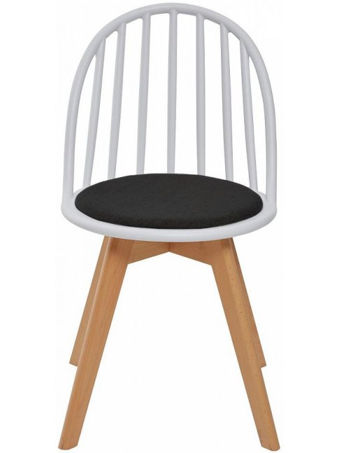 Стул пластиковый Aster white / black