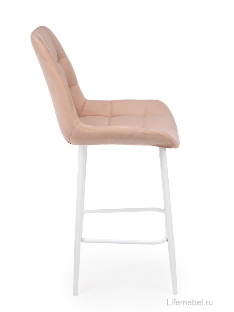 Полубарный стул Челси 360 бежевый (zd 210) / белый