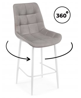 Полубарный стул Стронг латте (zd 290) / белый