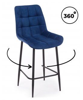 Барный стул Челси светло-серый (zd 960) / черный